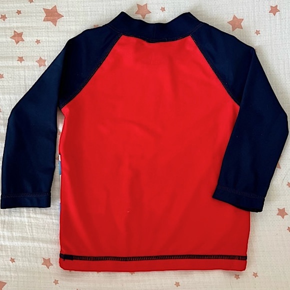 Carter’s Swim Shirt / Rash Guard & Swim Trunks Set, Size 12M - Picture 6 of 12